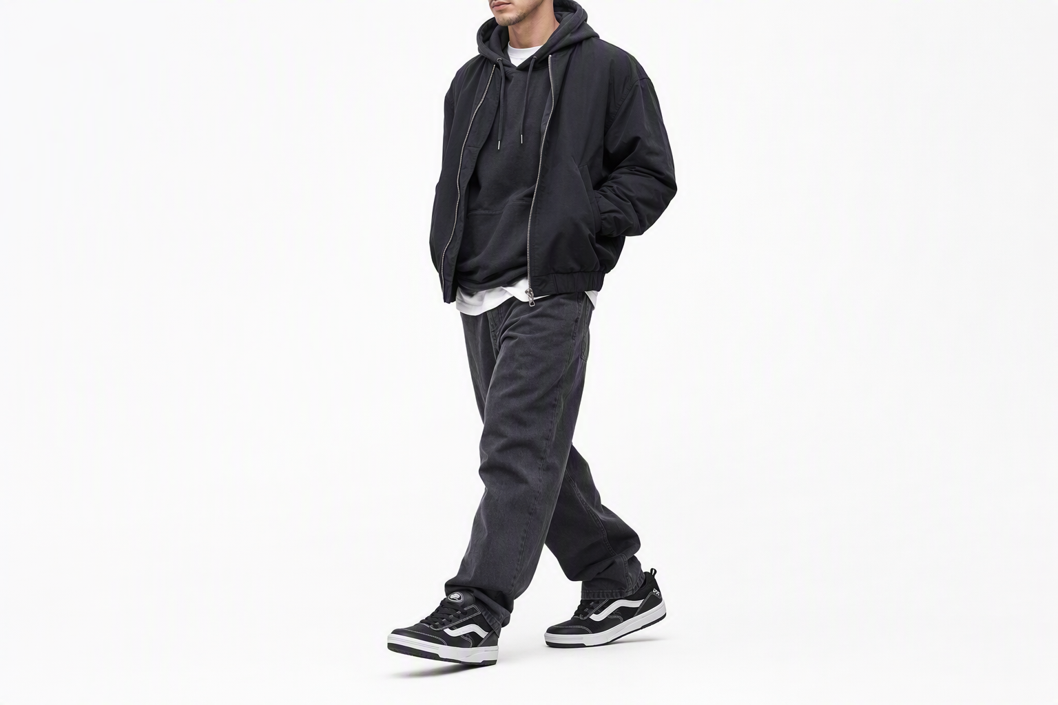 Order Vans Zahba 皮革鞋 '黑色' VN0007QQBZW
