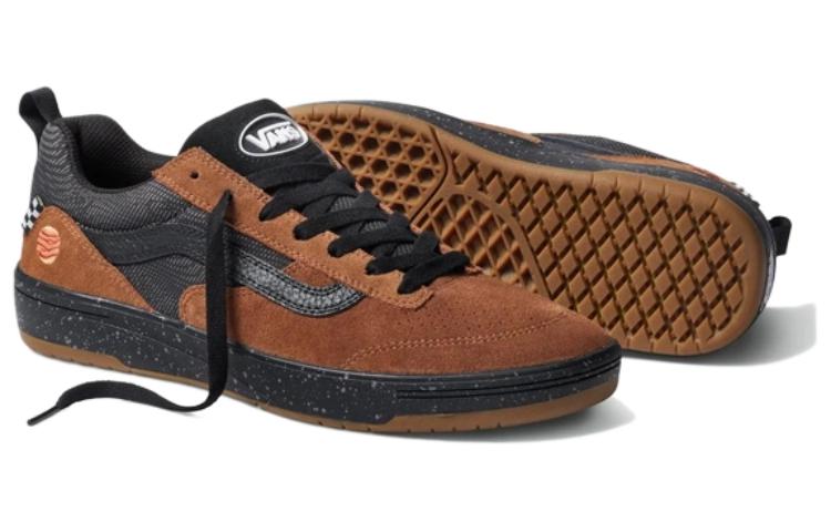 Shop Vans Zahba 耐磨防滑 低筒 滑板鞋 男女同款 黑棕