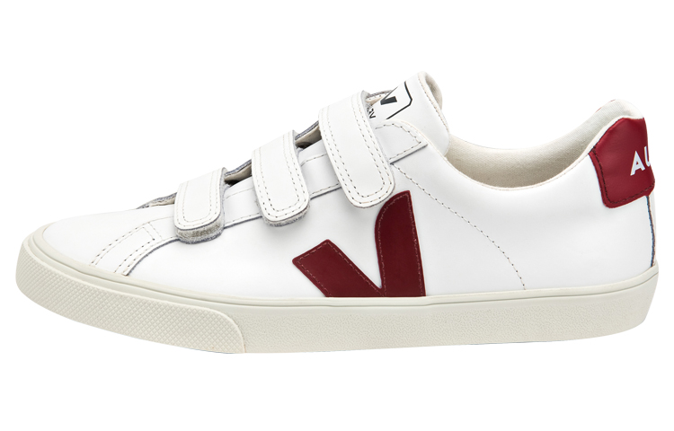 VEJA 3-Lock 'White Burgundy Velcro' EL021672