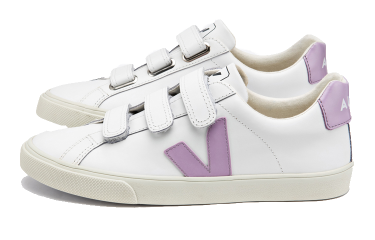 Order VEJA 3-Lock 白色/丁香紫魔術貼運動鞋休閒鞋