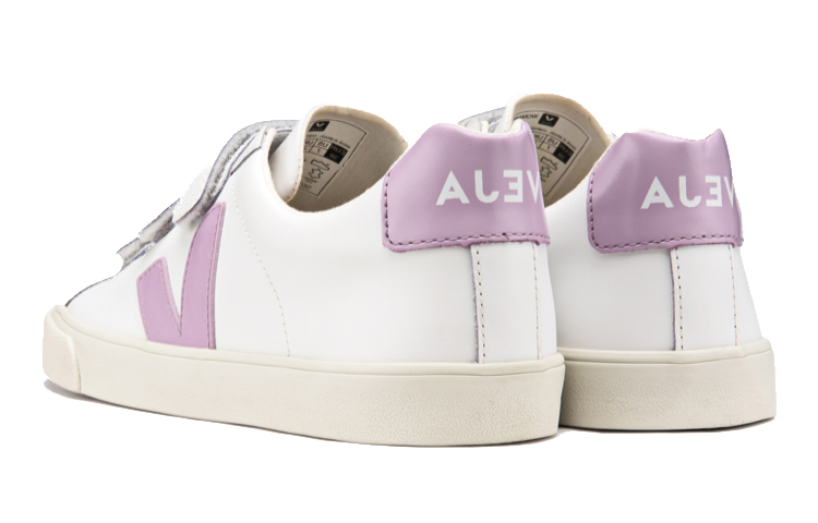 Lookbook VEJA 3-Lock 白色/丁香紫魔術貼運動鞋休閒鞋