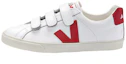 Buy VEJA 3-LOCK 白色紅V皮質魔術貼運動鞋休閒鞋