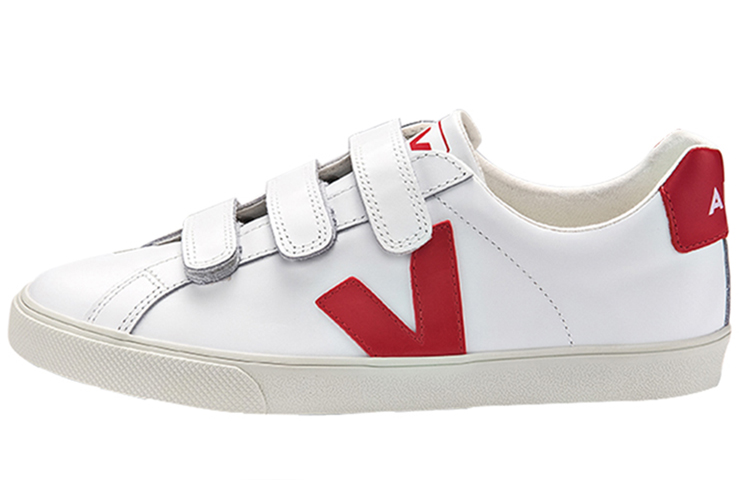 VEJA 3-LOCK 'White Red V Velcro' EL021623