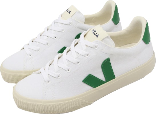 VEJA Campo Low-Top Sneakers 'White Green' CA0103144B Lookbook VEJA Campo Low-Top Sneakers 'White Green' CA0103144B
