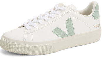 VEJA Campo 皮革 繫帶 時尚板鞋 男女皆宜 白綠色 Order VEJA Campo 皮革 繫帶 時尚板鞋 男女皆宜 白綠色