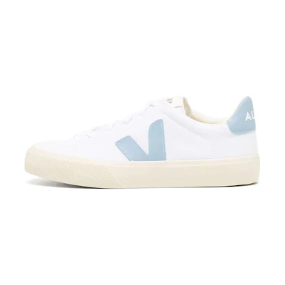 VEJA Campo Canvas White Steel