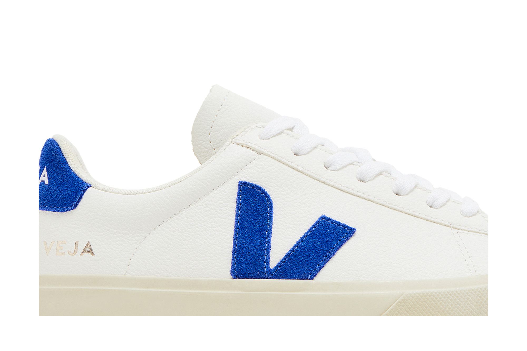 Order VEJA Campo Chromefree Lacets Blanc Bleu Cobalt CP0503319