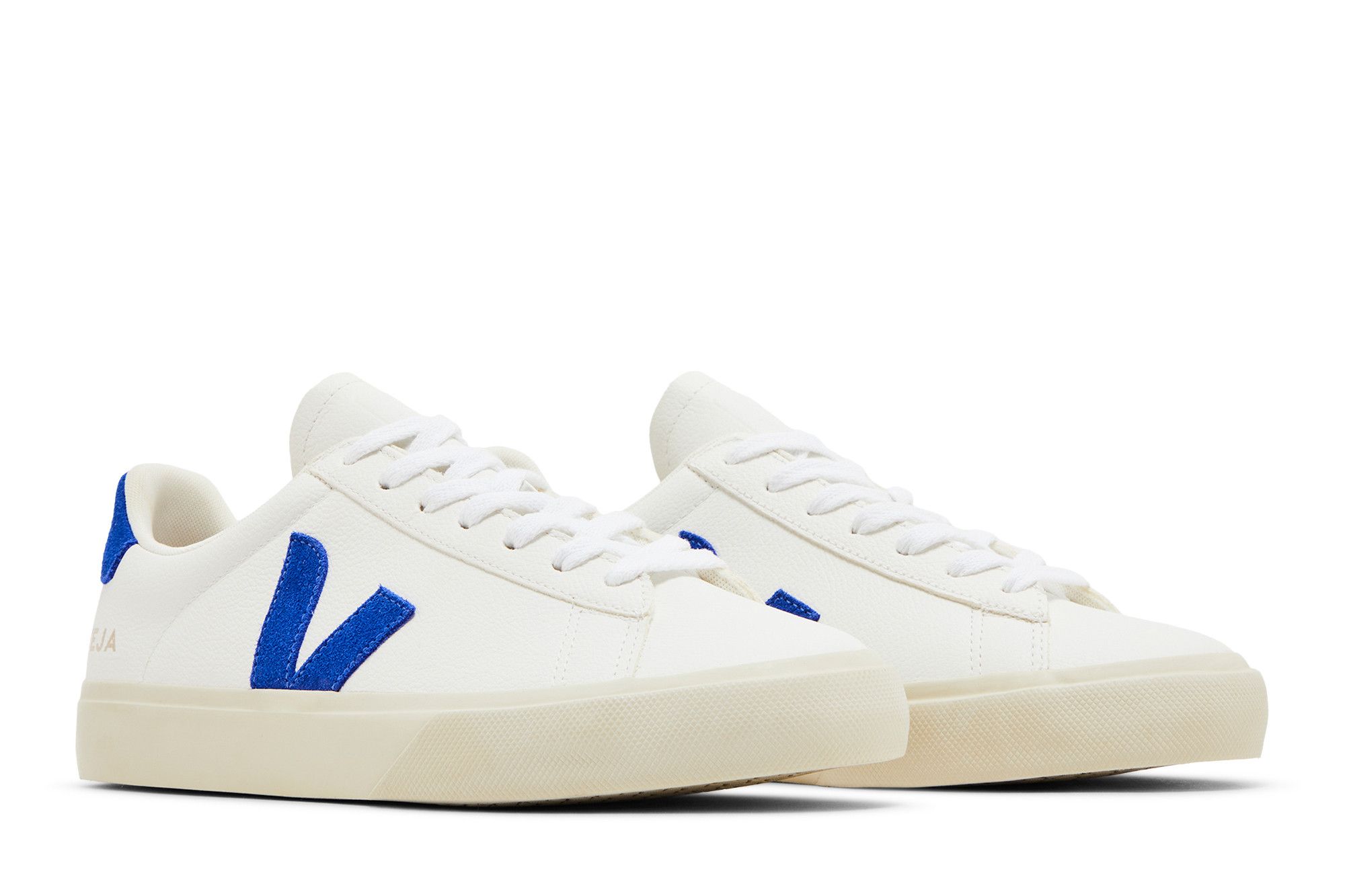 Cheap VEJA Campo Chromefree Lacets Blanc Bleu Cobalt CP0503319