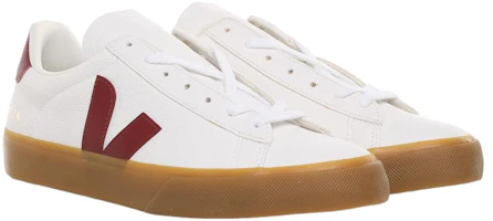 Lookbook VEJA Campo Chromefree 系带鞋 '白色 Marsala' CP0503154