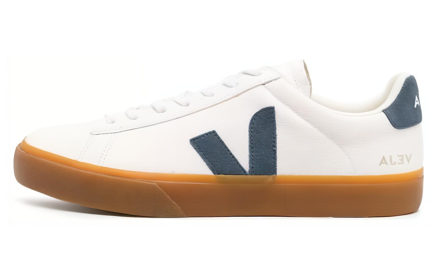 VEJA Campo Chromefree Lace-Up Sneakers 'White Dark Blue' CP0503318