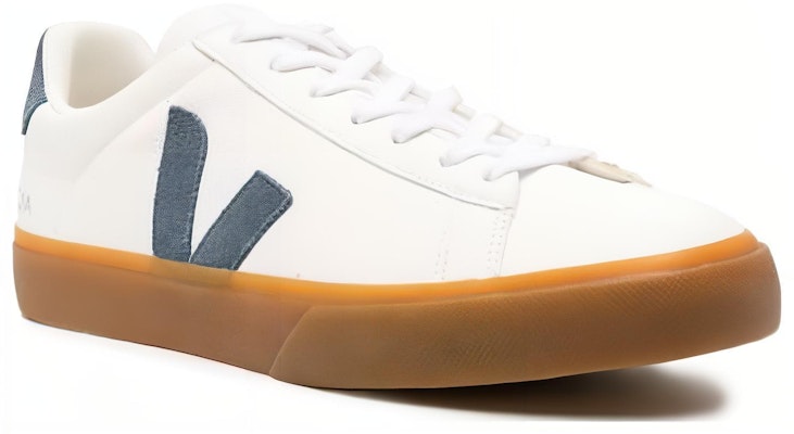 VEJA Campo Chromefree Lace-Up Sneakers 'White Dark Blue' CP0503318 Order VEJA Campo Chromefree Lace-Up Sneakers 'White Dark Blue' CP0503318