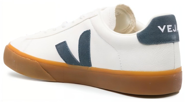 VEJA Campo Chromefree Lace-Up Sneakers 'White Dark Blue' CP0503318 Lookbook VEJA Campo Chromefree Lace-Up Sneakers 'White Dark Blue' CP0503318