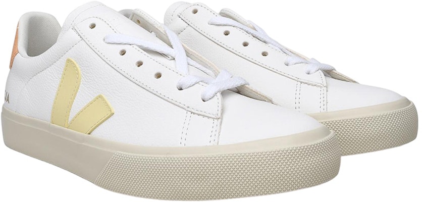 VEJA Campo Chromefree Lace-Up Sneakers 'White Yellow Oragne' CP0503140 Lookbook VEJA Campo Chromefree Lace-Up Sneakers 'White Yellow Oragne' CP0503140