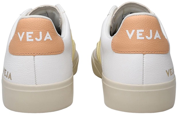 VEJA Campo Chromefree Lace-Up Sneakers 'White Yellow Oragne' CP0503140 Shop VEJA Campo Chromefree Lace-Up Sneakers 'White Yellow Oragne' CP0503140
