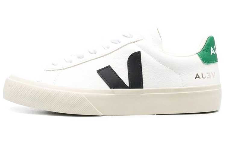 VEJA Campo Chromefree Leather 'White Black Emeraude' CP0503155