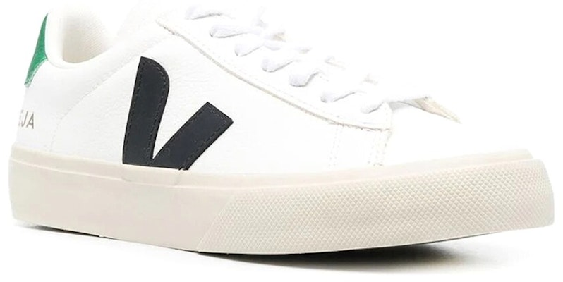 VEJA Campo Chromefree Leather 'White Black Emeraude' CP0503155 Order VEJA Campo Chromefree Leather 'White Black Emeraude' CP0503155
