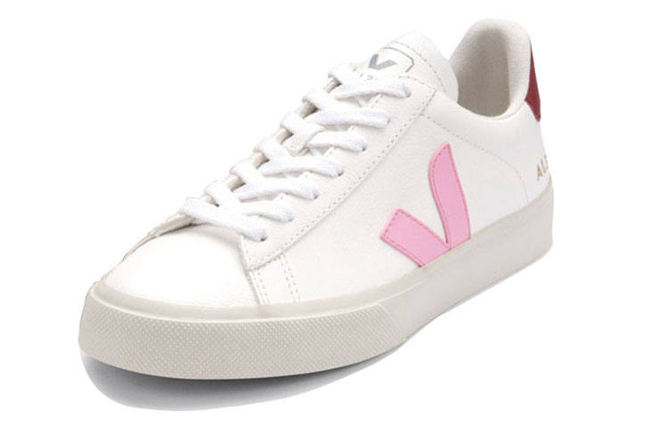 Order VEJA Campo Chromefree Leer ''Wit Guimauve Marsala'' CP051812