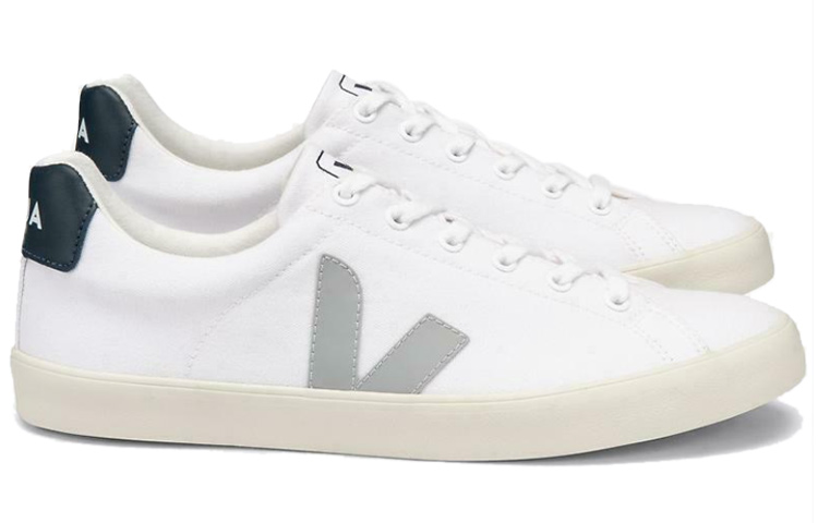 VEJA Campo Lace-Up Sneakers 'White Oxford Grey' 圖 2
