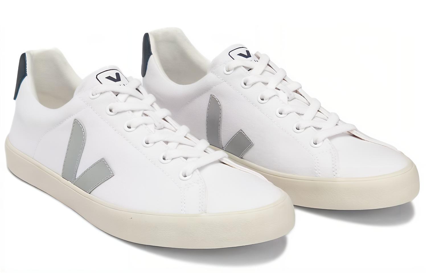 VEJA Campo Lace-Up Sneakers 'White Oxford Grey' 圖 3
