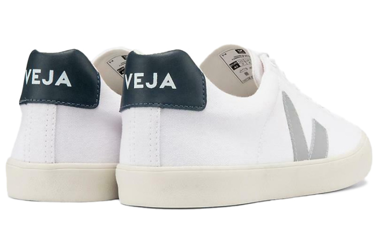 VEJA Campo Lace-Up Sneakers 'White Oxford Grey' 圖 4