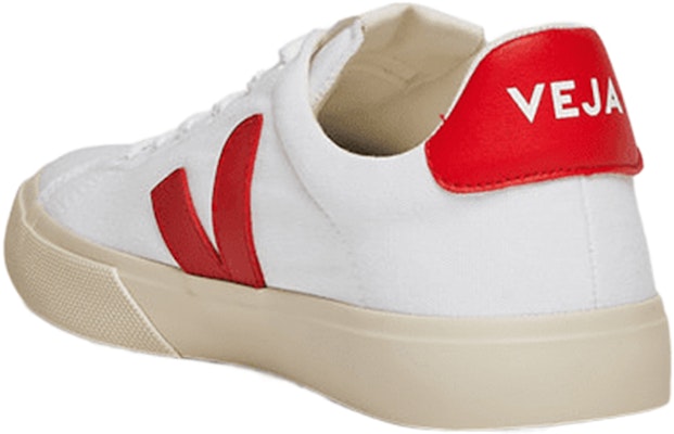 VEJA Campo Kasut Sneakers 'Putih Merah' CA0103150M Shop VEJA Campo Kasut Sneakers 'Putih Merah' CA0103150M