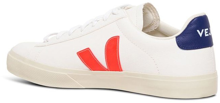 VEJA Campo Low-Top Laced Sneakers 'White Orange' CP0502195 Shop VEJA Campo Low-Top Laced Sneakers 'White Orange' CP0502195