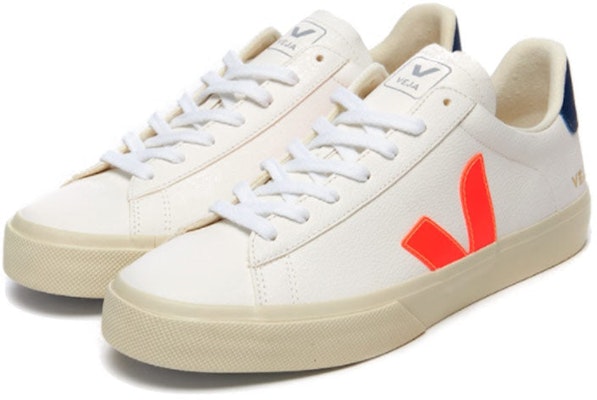 VEJA Campo Low Chromefree 'White Orange Fluo' CP052195/CP052195B Order VEJA Campo Low Chromefree 'White Orange Fluo' CP052195/CP052195B