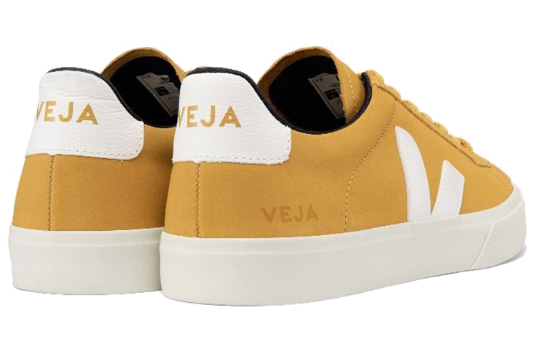 VEJA Campo Nubuck Lace-Up 'Mustard Yellow White' 圖 4