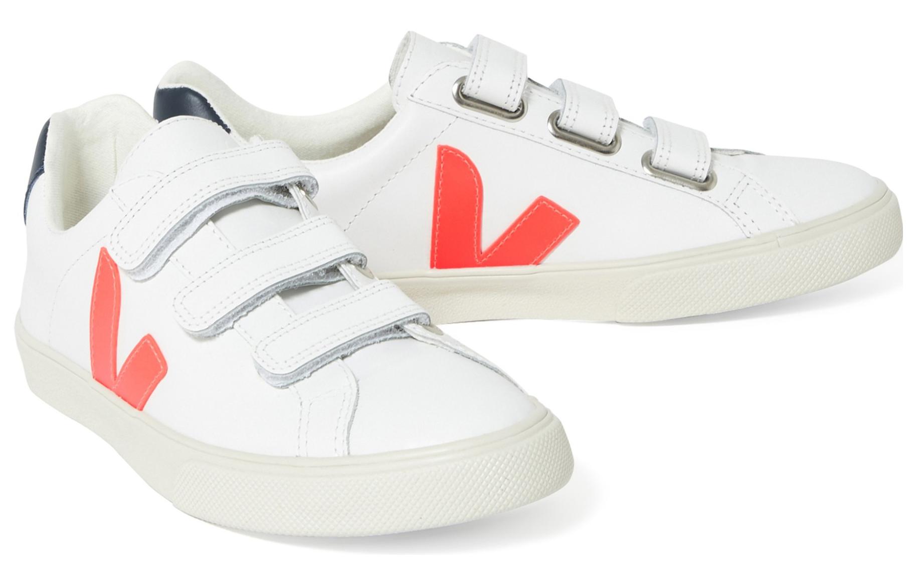 Order VEJA Esplar 3-Lock Klettverschluss ''Weiß Neon Orange'' EL021986