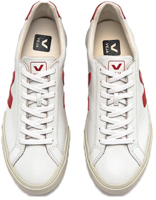 VEJA Esplar 'Cuero Blanco Rojo' EO021242 Shop VEJA Esplar 'Cuero Blanco Rojo' EO021242