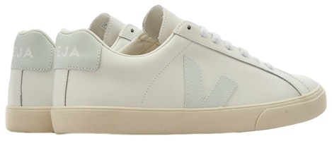 VEJA Esplar 皮質休閒 時尚板鞋 男女同款 白綠 Shop VEJA Esplar 皮質休閒 時尚板鞋 男女同款 白綠