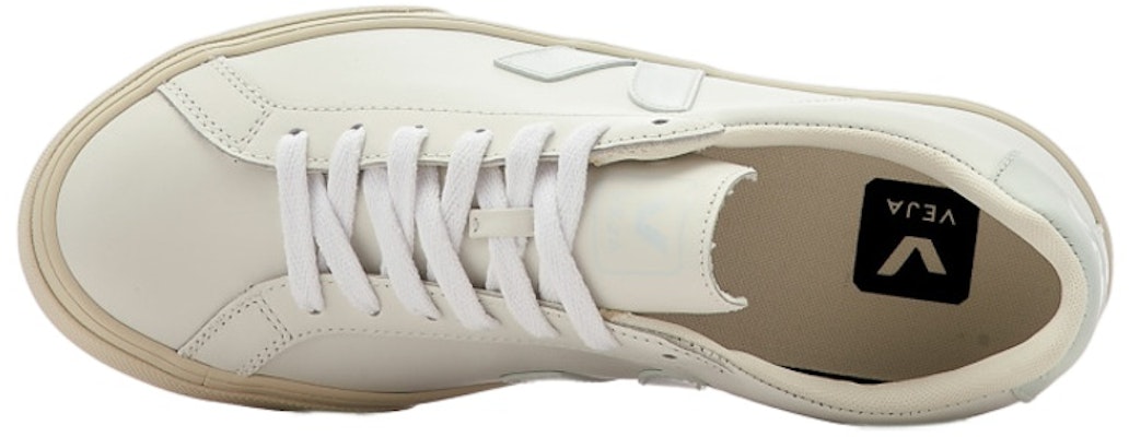 (Women) VEJA Esplar Leather Shoes 'White Green' EO0202198A Purchase (Women) VEJA Esplar Leather Shoes 'White Green' EO0202198A