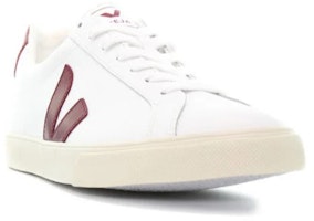 VEJA Esplar 皮革 徽標 低幫休閒運動 時尚板鞋 男女同款 白紅 Lookbook VEJA Esplar 皮革 徽標 低幫休閒運動 時尚板鞋 男女同款 白紅