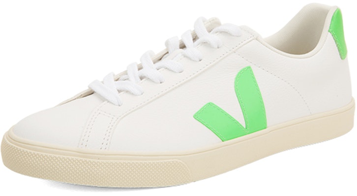 VEJA Esplar Logo Chromefree 'White Neon Green' EO052571 Order VEJA Esplar Logo Chromefree 'White Neon Green' EO052571