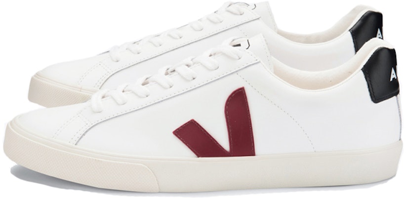 VEJA Esplar Logo Leather 'White Marsala Black' EO021969 Order VEJA Esplar Logo Leather 'White Marsala Black' EO021969