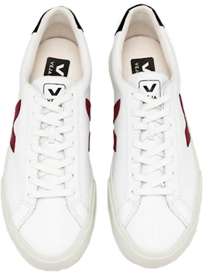 VEJA Esplar Logo Leder ''Weiß Marsala Schwarz'' EO021969 Shop VEJA Esplar Logo Leder ''Weiß Marsala Schwarz'' EO021969