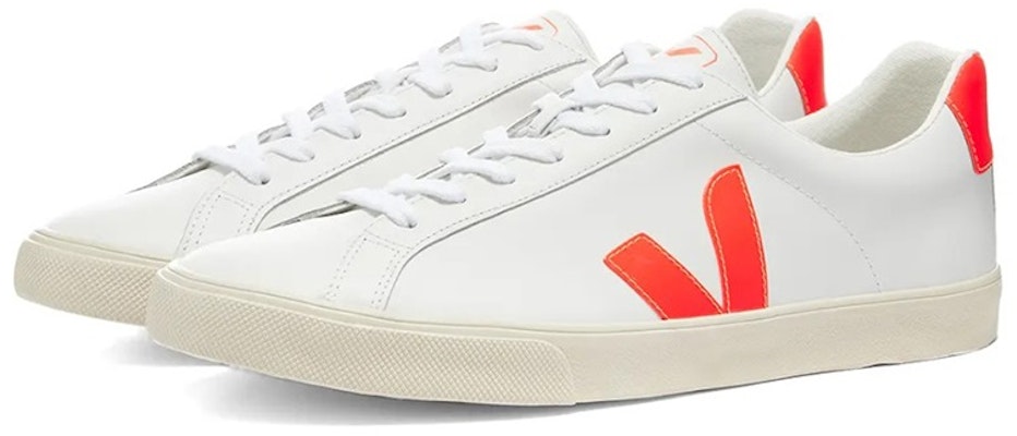 VEJA Esplar Lace-Up 'White Orange Flou' EO022213 Order VEJA Esplar Lace-Up 'White Orange Flou' EO022213