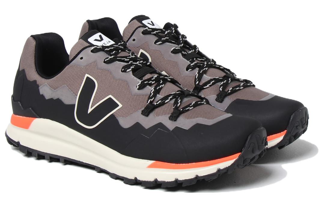 VEJA Fitz Roy Lace-Up Sneakers 'Black Khaki Orange' 圖 2