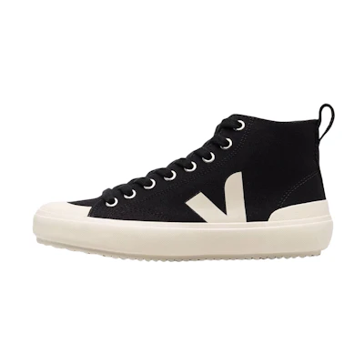 VEJA High Top 'Logo Print Black'