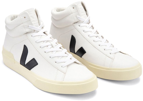 VEJA 皮革 Logo印花高筒 時尚板鞋 男女共款 白色 Order VEJA 皮革 Logo印花高筒 時尚板鞋 男女共款 白色