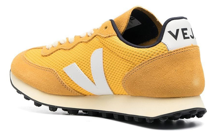 Lookbook VEJA Rio Branco 布料 時尚圓頭綁帶 低筒 休閒鞋 女款 黃色