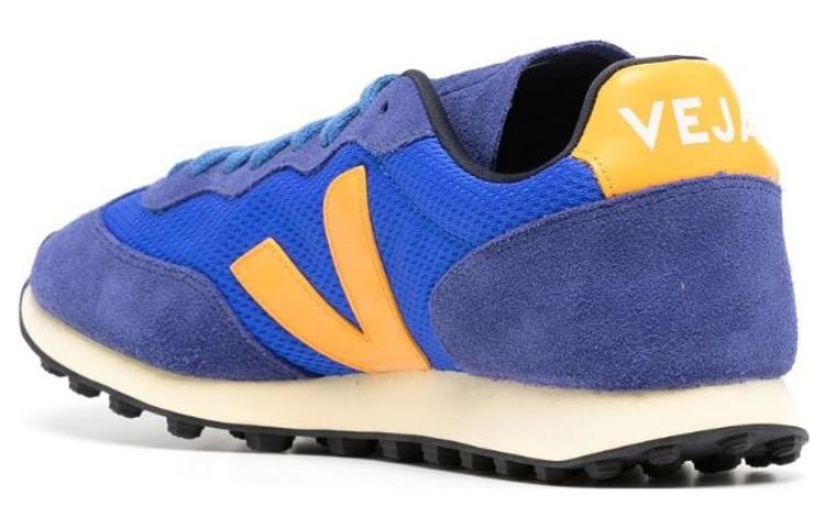 Shop VEJA Rio Branco Sneakers Stringati ''Blu Reale Giallo'' RB0102991