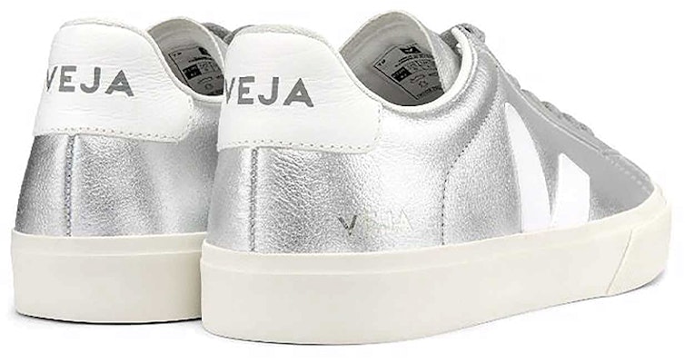 VEJA Campo Chromefree Lace-Up 'Silver Putih' Sneakers CP0502684 Lookbook VEJA Campo Chromefree Lace-Up 'Silver Putih' Sneakers CP0502684