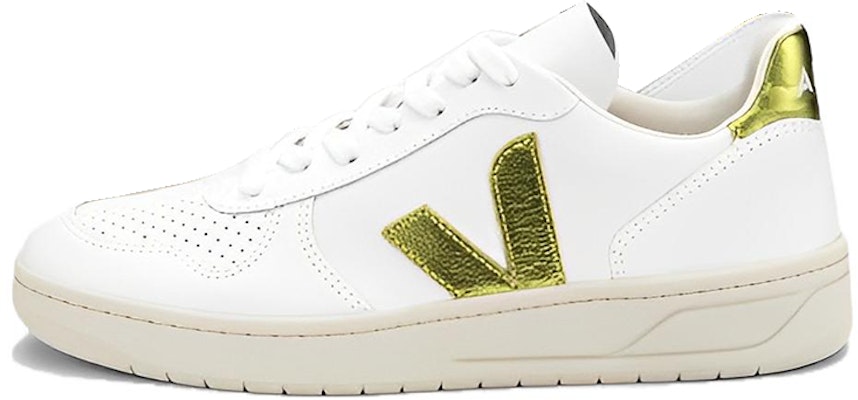 VEJA V-10 皮革 時尚休閒 低筒 板鞋 男女同款 白綠 Buy VEJA V-10 皮革 時尚休閒 低筒 板鞋 男女同款 白綠