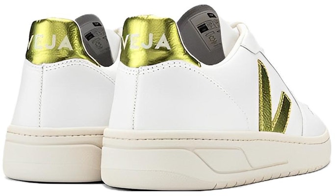 VEJA V-10 皮革 時尚休閒 低筒 板鞋 男女同款 白綠 Lookbook VEJA V-10 皮革 時尚休閒 低筒 板鞋 男女同款 白綠