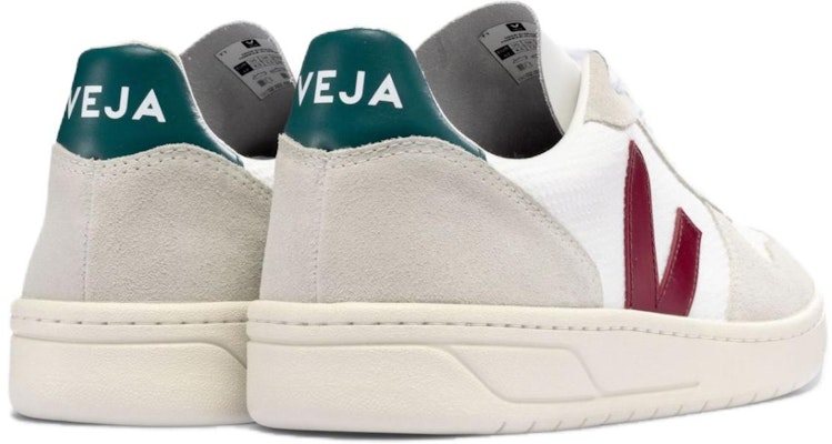 VEJA V-10 B-Mesh 'White Marsala Brittany' VX1703094A Shop VEJA V-10 B-Mesh 'White Marsala Brittany' VX1703094A