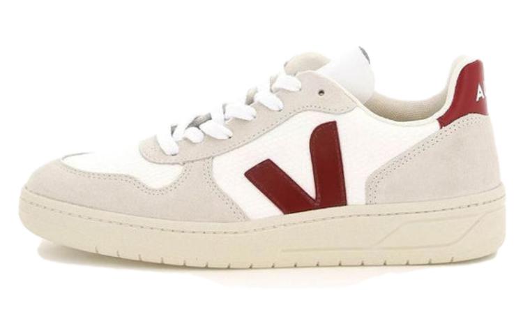 VEJA V-10 B-Mesh 'White Natural Marsala' VX011314B