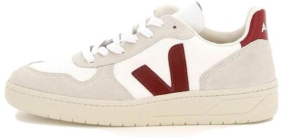 VEJA V-10 B-Mesh 'White Natural Marsala' VX011314B VEJA V-10 B-Mesh 'White Natural Marsala' VX011314B