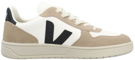 VEJA V-10 Kulit Bebas Chrome 'Putih Hitam Sahara' VX0503138 Order VEJA V-10 Kulit Bebas Chrome 'Putih Hitam Sahara' VX0503138