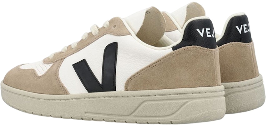 VEJA V-10 零铬皮革“白色黑色撒哈拉” VX0503138 Shop VEJA V-10 零铬皮革“白色黑色撒哈拉” VX0503138
